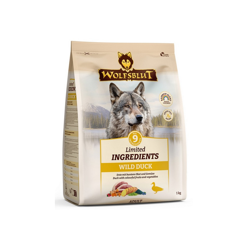 Wolfsblut Dog Limited Ingredients Wild Duck - kaczka i ziemniaki 1kg - All4Animals Wolfsblut Dog Limited Ingredients Wild Duck - kaczka i ziemniaki 1kg - All4Animals