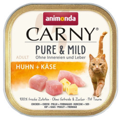 Animonda Carny Pure & Mild Kurczak + Ser tacka 100g - All4Animals