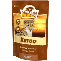Wildcat Karoo - królik i drób saszetka 100g - All4Animals
