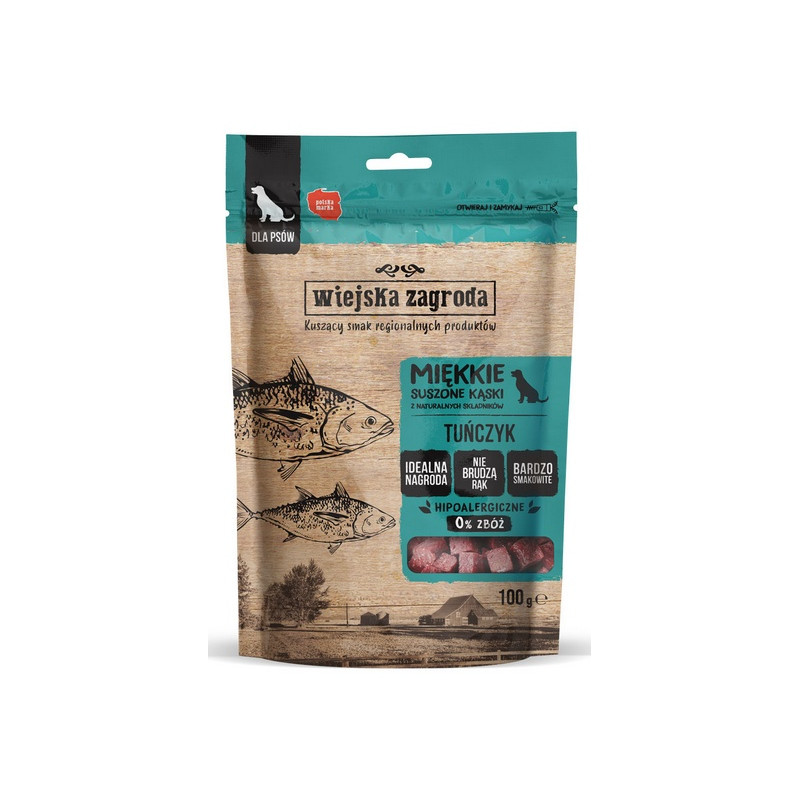 Wiejska Zagroda Przysmak Kąski - tuńczyk 100g - All4Animals