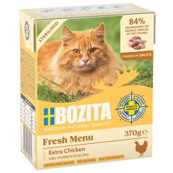 Bozita Sterilised z Extra Kurczakiem kawałki w sosie kartonik 370g - All4Animals
