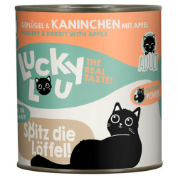 Lucky Lou Lifestage Adult Drób i królik puszka 800g - All4Animals