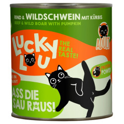 Lucky Lou Lifestage Adult Wołowina i dzik puszka 800g - All4Animals