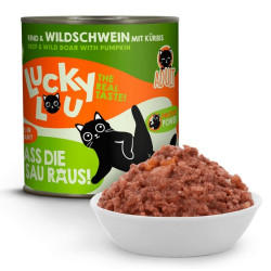 Lucky Lou Lifestage Adult Wołowina i dzik puszka 800g - All4Animals