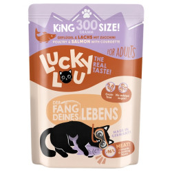 Lucky Lou Lifestage Adult Drób i łosoś saszetka 300g - All4Animals
