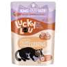 Lucky Lou Lifestage Adult Drób i łosoś saszetka 300g - All4Animals