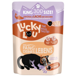Lucky Lou Lifestage Adult Drób i łosoś saszetka 300g - All4Animals