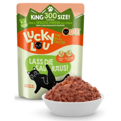 Lucky Lou Lifestage Adult Wołowina i dzik saszetka 300g - All4Animals