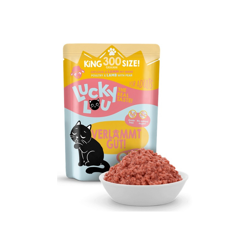 Lucky Lou Lifestage Adult Drób i jagnięcina saszetka 300g - All4Animals