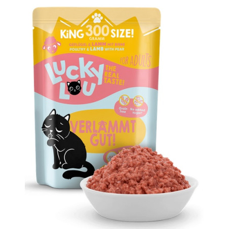 Lucky Lou Lifestage Adult Drób i jagnięcina saszetka 300g - All4Animals