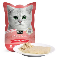 Kit Cat Petite Pouch Tuna Chicken & Beef saszetka 70g - All4Animals