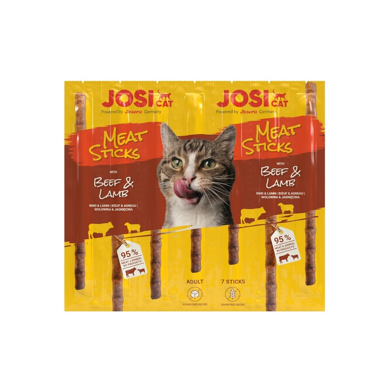 Josera JosiCat Meat Sticks Beef & Lamb 35g - All4Animals Josera JosiCat Meat Sticks Beef & Lamb 35g - All4Animals