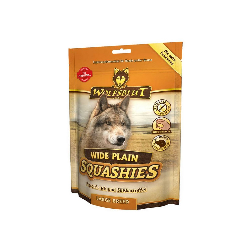Wolfsblut Dog Squashies Wide Plain Large Breed - konina i bataty 300g - All4Animals