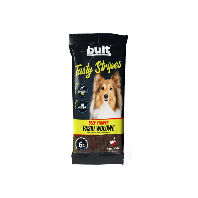 Bult Tasty Stripes Paski wołowe 6szt - All4Animals