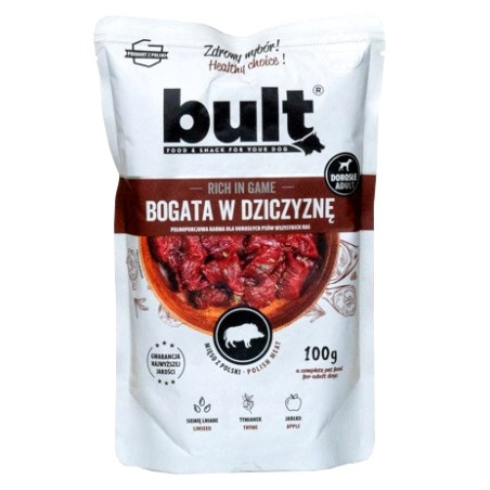 Bult Mielonka bogata w dziczyznę saszetka 100g - All4Animals