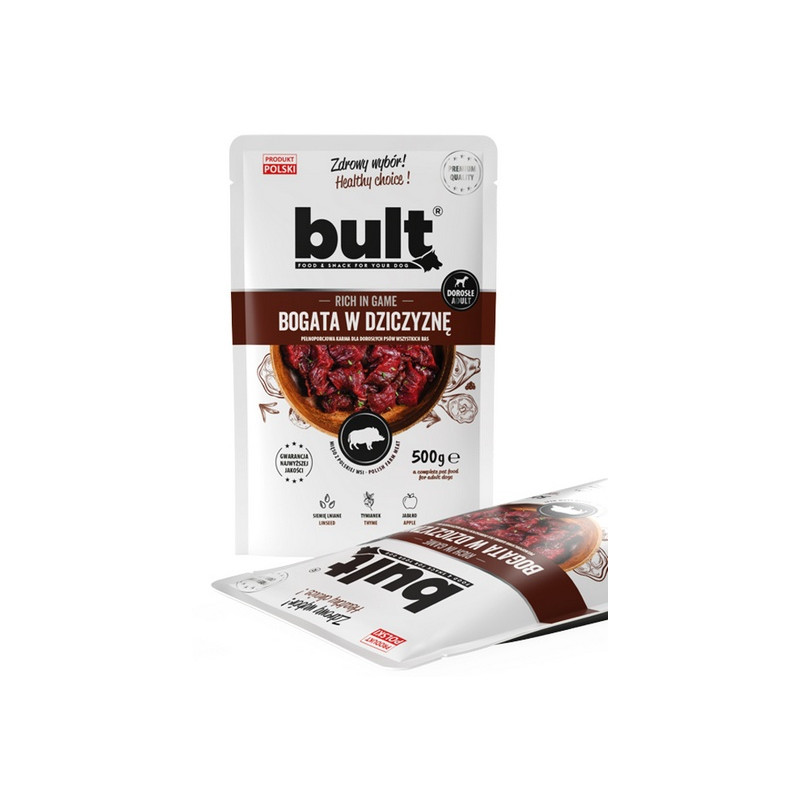 Bult Mielonka bogata w dziczyznę saszetka 500g - All4Animals