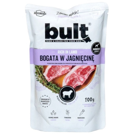 Bult Mielonka bogata w jagnięcinę saszetka 100g - All4Animals