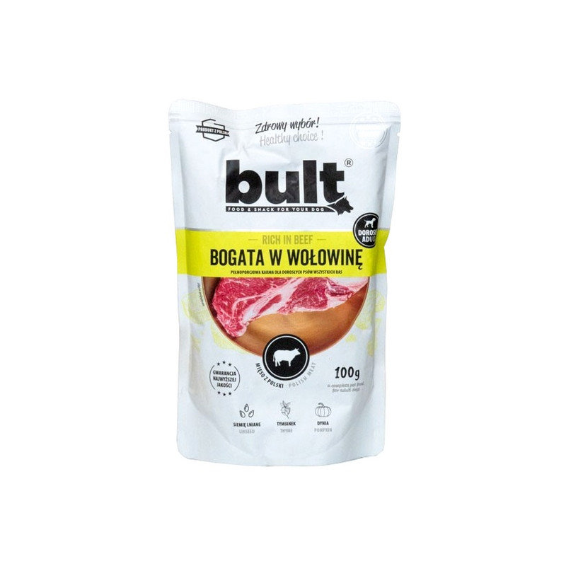 Bult Mielonka bogata w wołowinę saszetka 100g - All4Animals