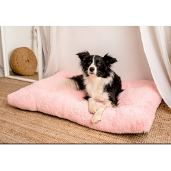 MIMIKO Pets Legowisko Shaggy prostokątne XXL 115x75cm różowe - All4Animals