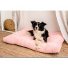 MIMIKO Pets Legowisko Shaggy prostokątne XXL 115x75cm różowe - All4Animals