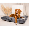 MIMIKO Pets Legowisko Shaggy prostokątne XL 85x65cm grafitowe - All4Animals