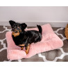MIMIKO Pets Legowisko Shaggy prostokątne XL 85x65cm różowe - All4Animals