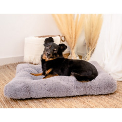 MIMIKO Pets Legowisko Shaggy prostokątne L 65x45cm szare - All4Animals