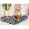 MIMIKO Pets Legowisko Shaggy prostokątne L 65x45cm grafitowe - All4Animals