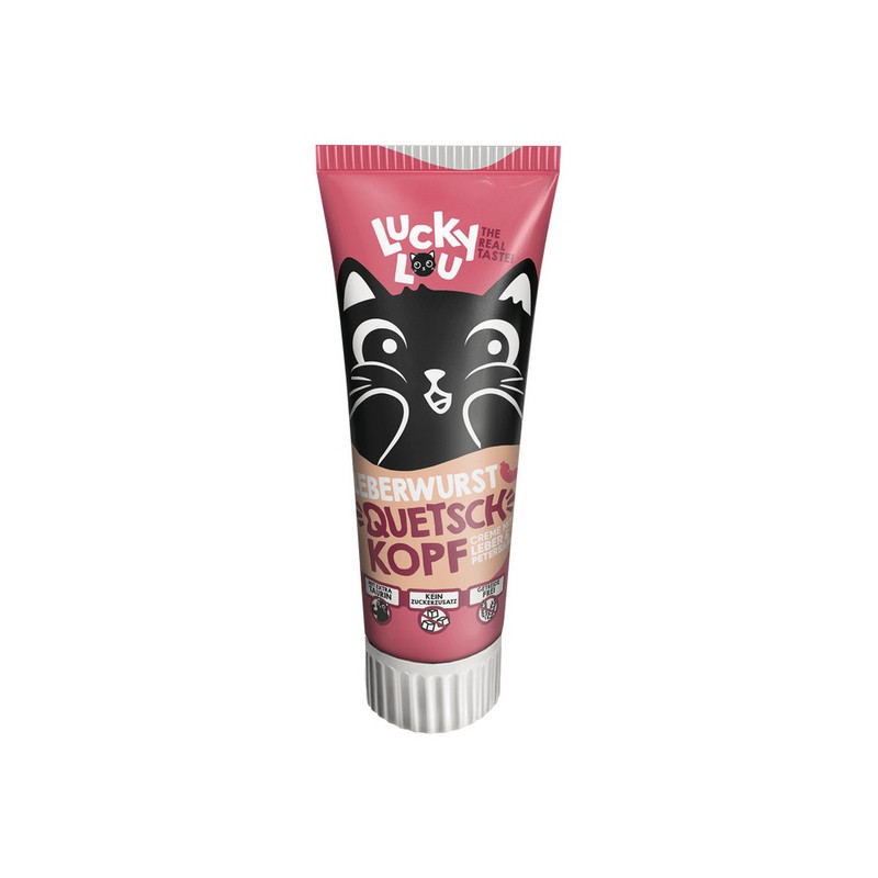 Lucky Lou Quetschkopfe Kiełbasa z wątróbki pasta 75g - All4Animals