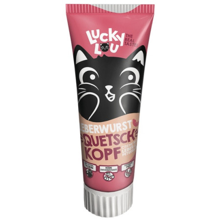 Lucky Lou Quetschkopfe Kiełbasa z wątróbki pasta 75g - All4Animals