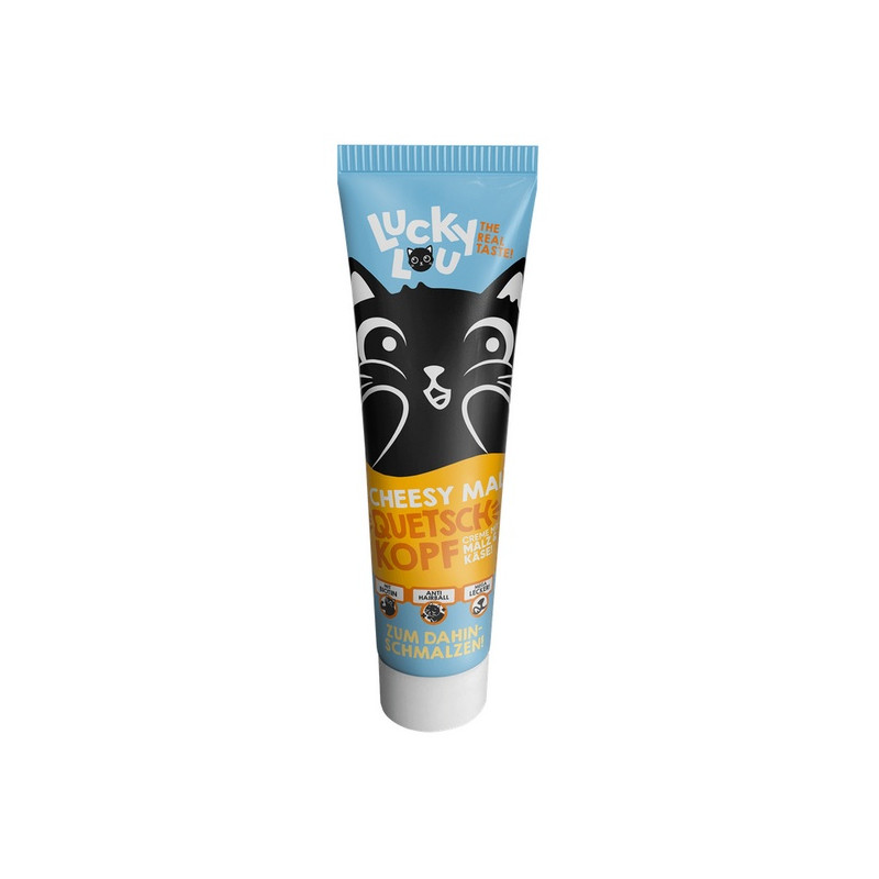 Lucky Lou Quetschkopfe Ser+Słód pasta odkłaczająca 100g - All4Animals