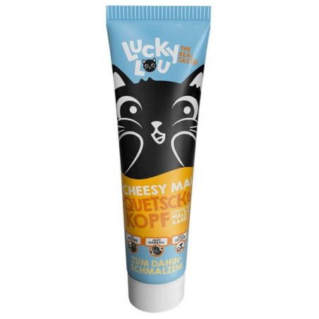 Lucky Lou Quetschkopfe Ser+Słód pasta odkłaczająca 100g - All4Animals