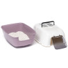 Ferplast Prima New Toaleta dla kota biało-lila - All4Animals