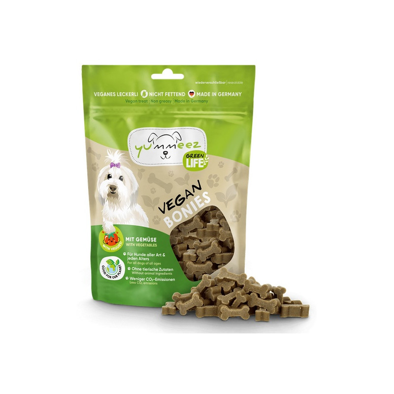 Yummeez Green Life Vegan Bonies Kosteczki warzywne 175g - All4Animals