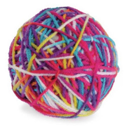 Camon Cat Toy Piłeczka z włóczką i dzwonkiem - All4Animals