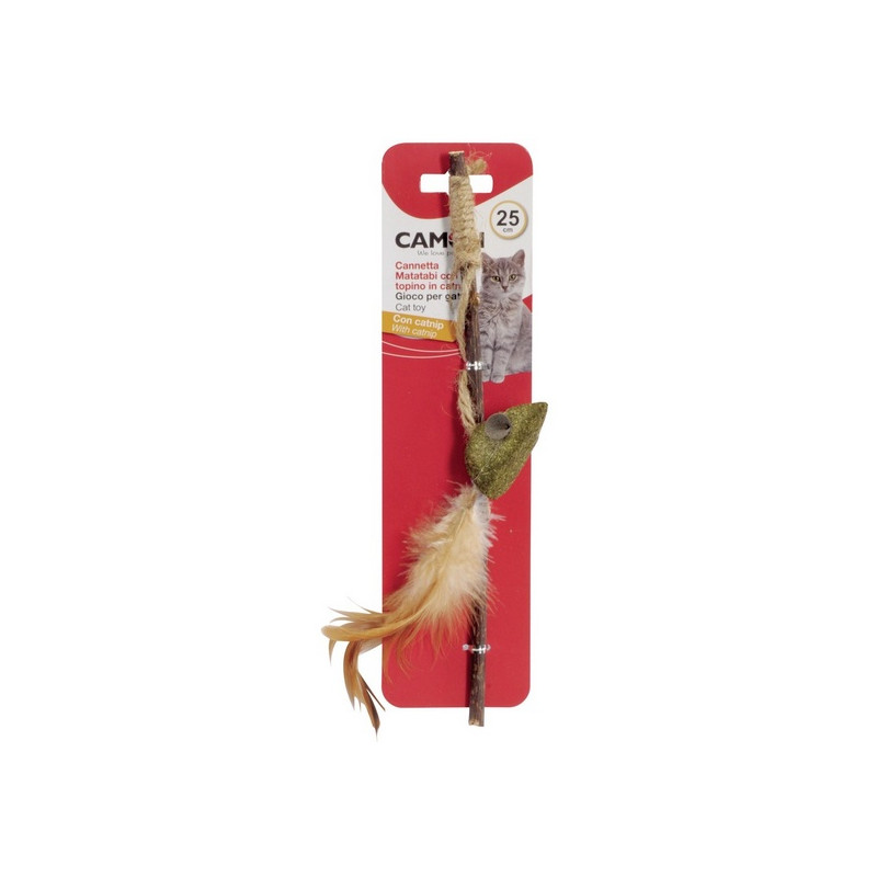 Camon Cat Toy Wędka matatabi z myszką - All4Animals