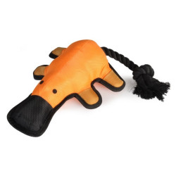 Camon Dog Toy Nylonowy dziobak z piszczałką i liną - All4Animals