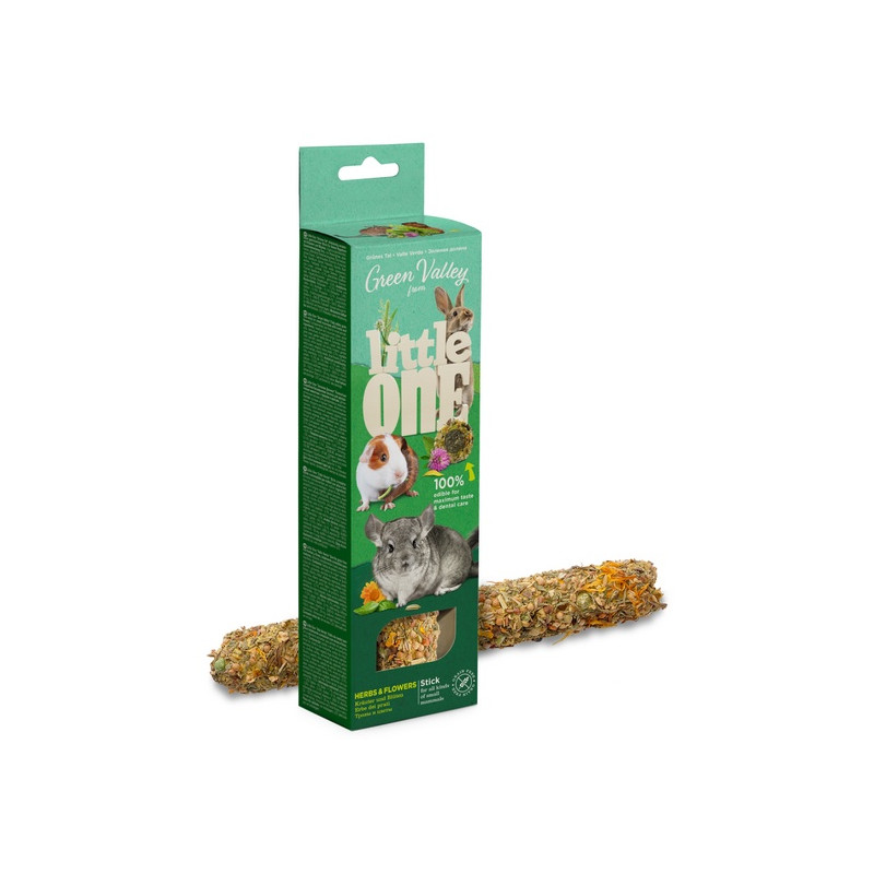 Little One Zielona Dolina Bezzbożowy baton z kwiatami 160g - All4Animals