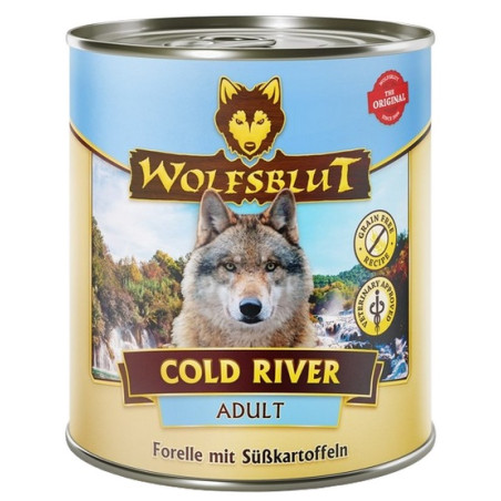 Wolfsblut Dog Cold River - pstrąg i bataty puszka 800g - All4Animals