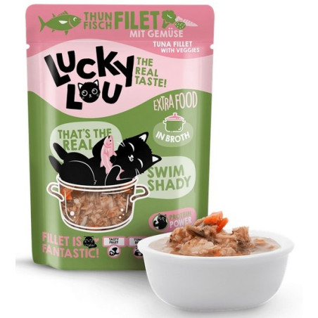 Lucky Lou Extrafood Tuńczyk i warzywa w bulionie saszetka 70g - All4Animals