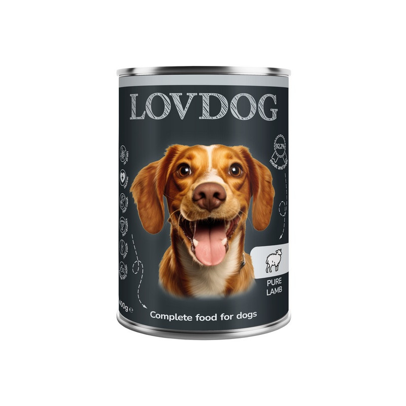 Lovdog Pure Lamb puszka 400g - All4Animals
