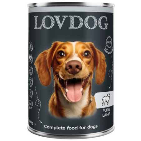 Lovdog Pure Lamb puszka 400g - All4Animals