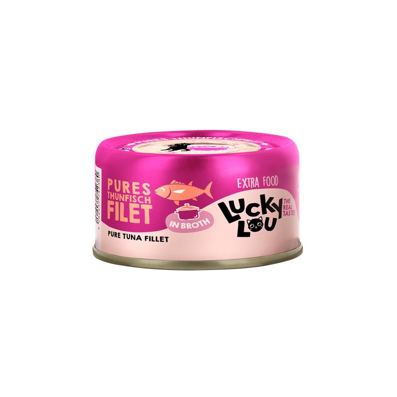 Lucky Lou Extrafood Tuńczyk w bulionie puszka 70g - All4Animals