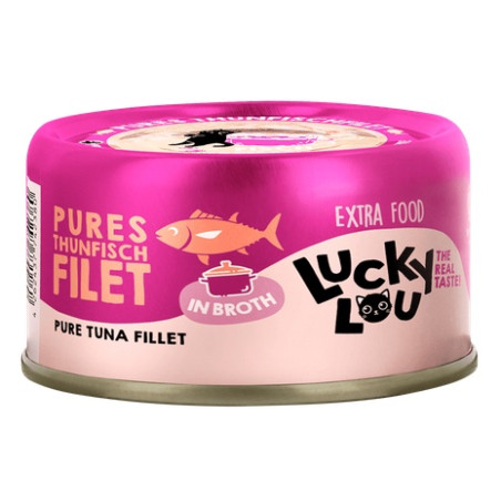 Lucky Lou Extrafood Tuńczyk w bulionie puszka 70g - All4Animals