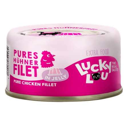 Lucky Lou Extrafood Kurczak w galaretce puszka 70g - All4Animals