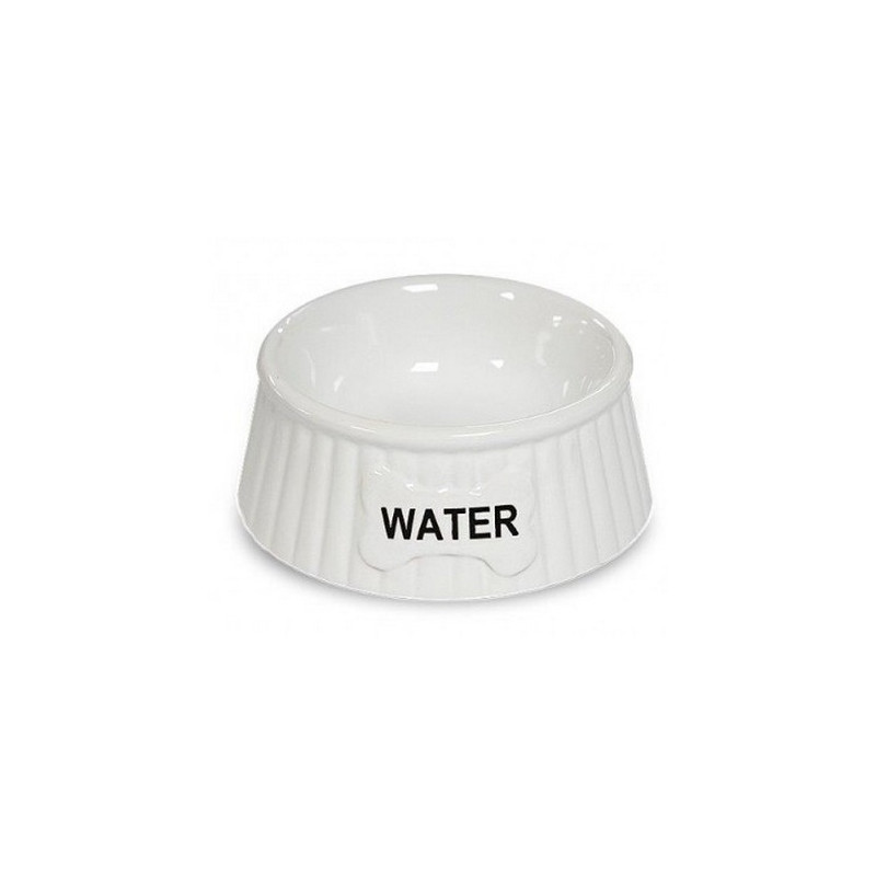 Yarro/Moderna Miska ceramiczna dla psa Water biała - All4Animals