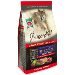 Primordial Dog Grain Free Mini Adult Duck & Trout 6kg - All4Animals
