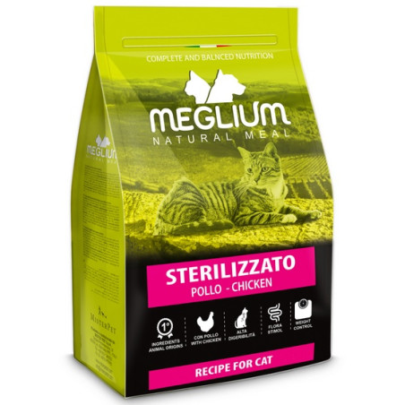 Meglium Cat Adult Neutered Chicken 10kg - All4Animals