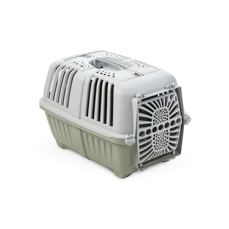 Yarro/Moderna Transporter Pratiko Mały drzwi plastikowe zielono-szary - All4Animals