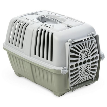 Yarro/Moderna Transporter Pratiko Mały drzwi plastikowe zielono-szary - All4Animals